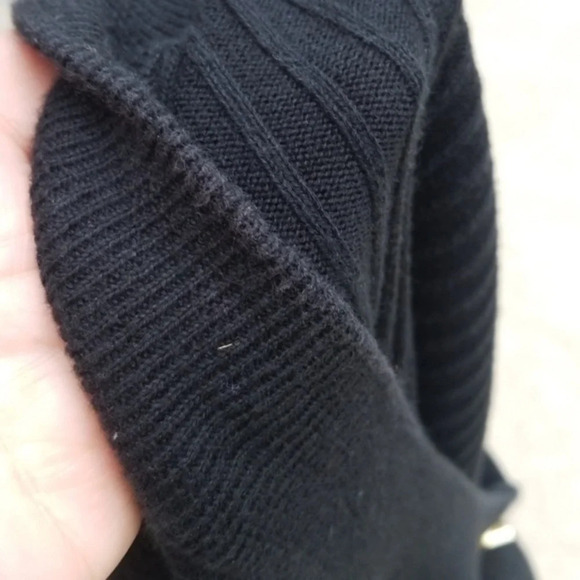 Lauren Ralph Lauren black  ribbed‎ tee M - Picture 4 of 7